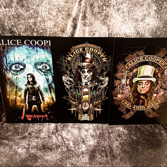 ALICE COOPER 3 PK PR PROMOTIONAL TOUR POSTERS